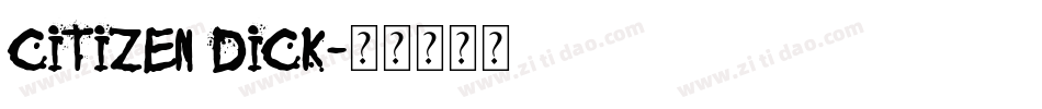 Citizen Dick字体转换
